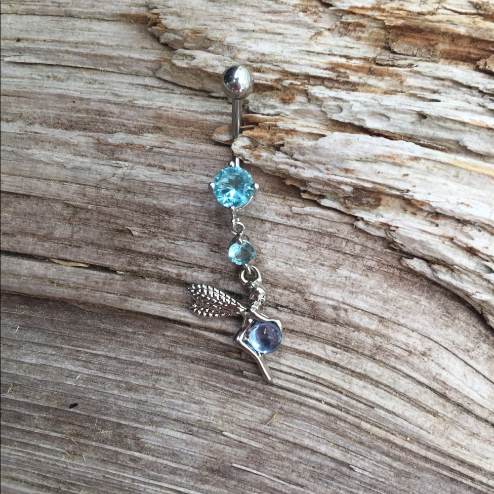 Blue Fairy Belly Button Navel Ring‎